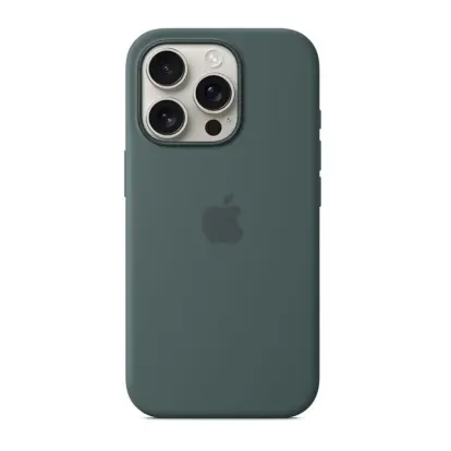 Funda de Silicona para Iphone 16 Pro Original Apple - Color Verde Militar's photo #1