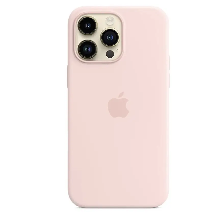 Funda de Silicona para Iphone 16 Pro Original Apple - Color Tiza Rosado — imagen 2
