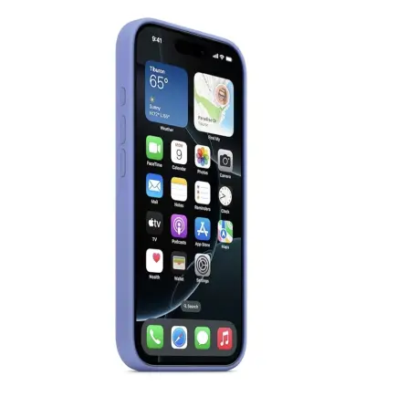 Funda de Silicona para Iphone 16 Pro Original Apple - Color Violeta Bígaro — imagen 5