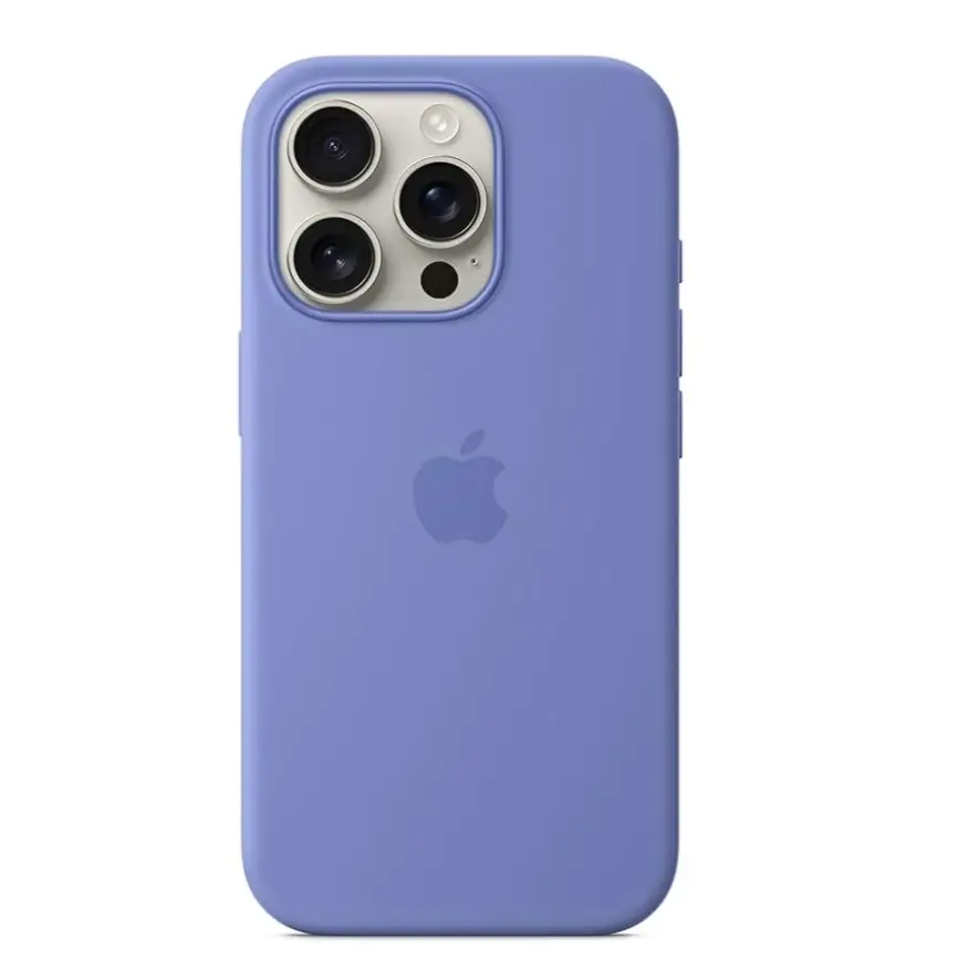 Funda de Silicona para Iphone 16 Pro Original Apple - Color Violeta Bígaro — imagen 3