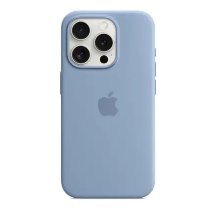 Funda De Silicona para Iphone 16 Pro Original Apple - Color Azul Invierno — imagen 3