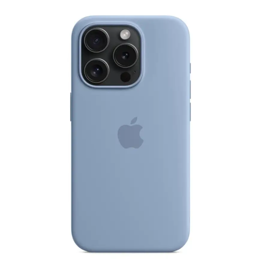 Funda De Silicona para Iphone 16 Pro Original Apple - Color Azul Invierno — imagen 4