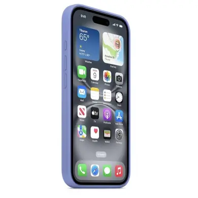 Funda de Silicona para Iphone 16 Original Apple - Color Violeta Bígaro — imagen 7