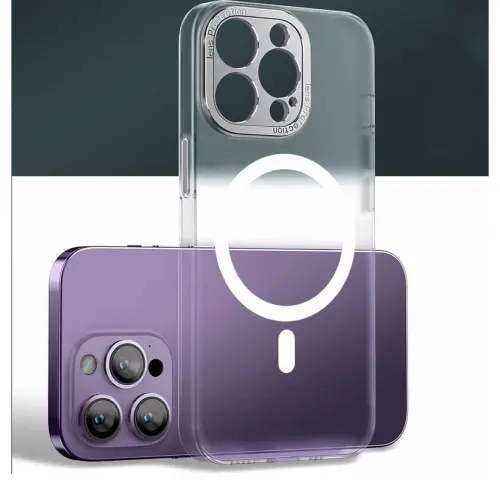Funda Transparente con MagSafe para Iphone 15 Pro Max - Color Blanco / Plateado Marca AdirMi — imagen 2
