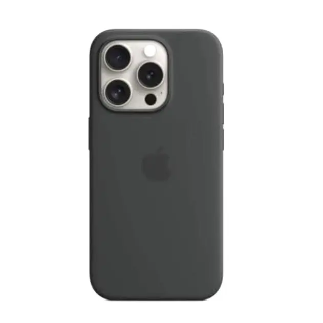 Funda de silicona para Iphone 15 Pro Original Apple - Color Gris Oscuro — imagen 1