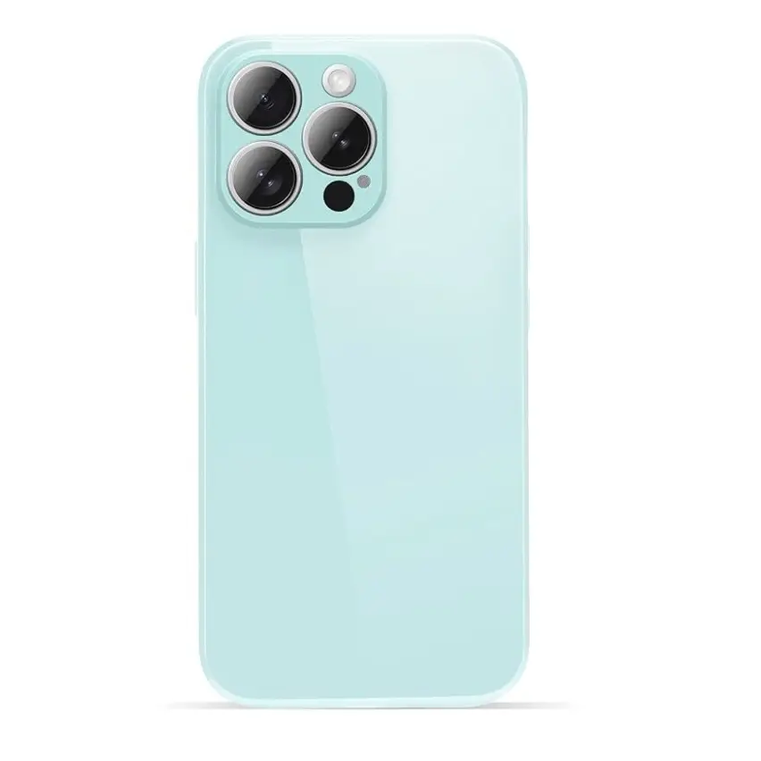 Funda de TPU Flexible Suave para Iphone 15 Pro Max - Color Verde Menta  Marca XIEWE — imagen 1