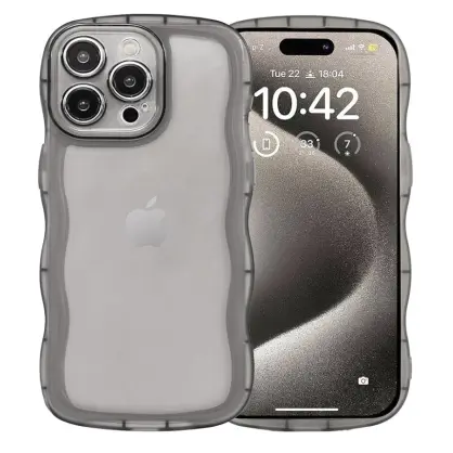 Funda de TPU Fexible para Iphone 15 Pro Max - Color Negro Transparente's photo #1