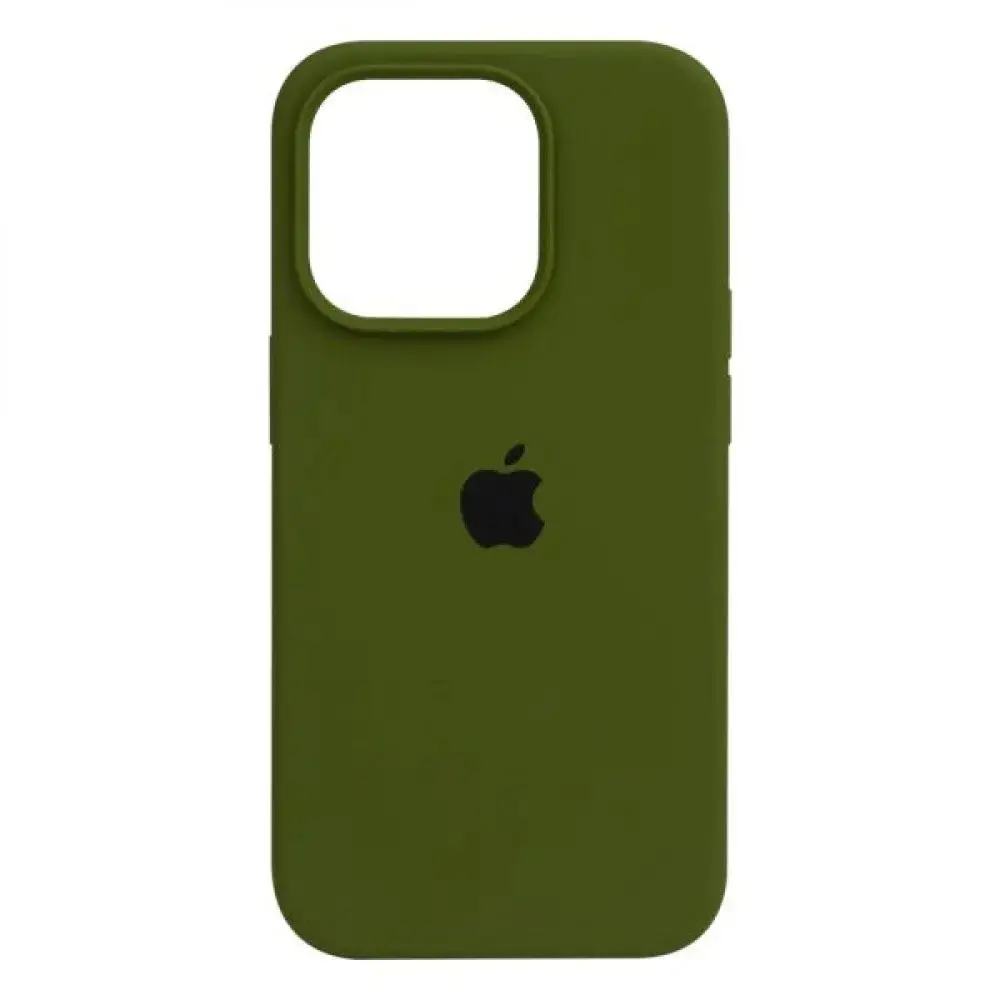 Funda de Silicona para Iphone 15 Pro Original Apple - Color Verde Militar — imagen 1