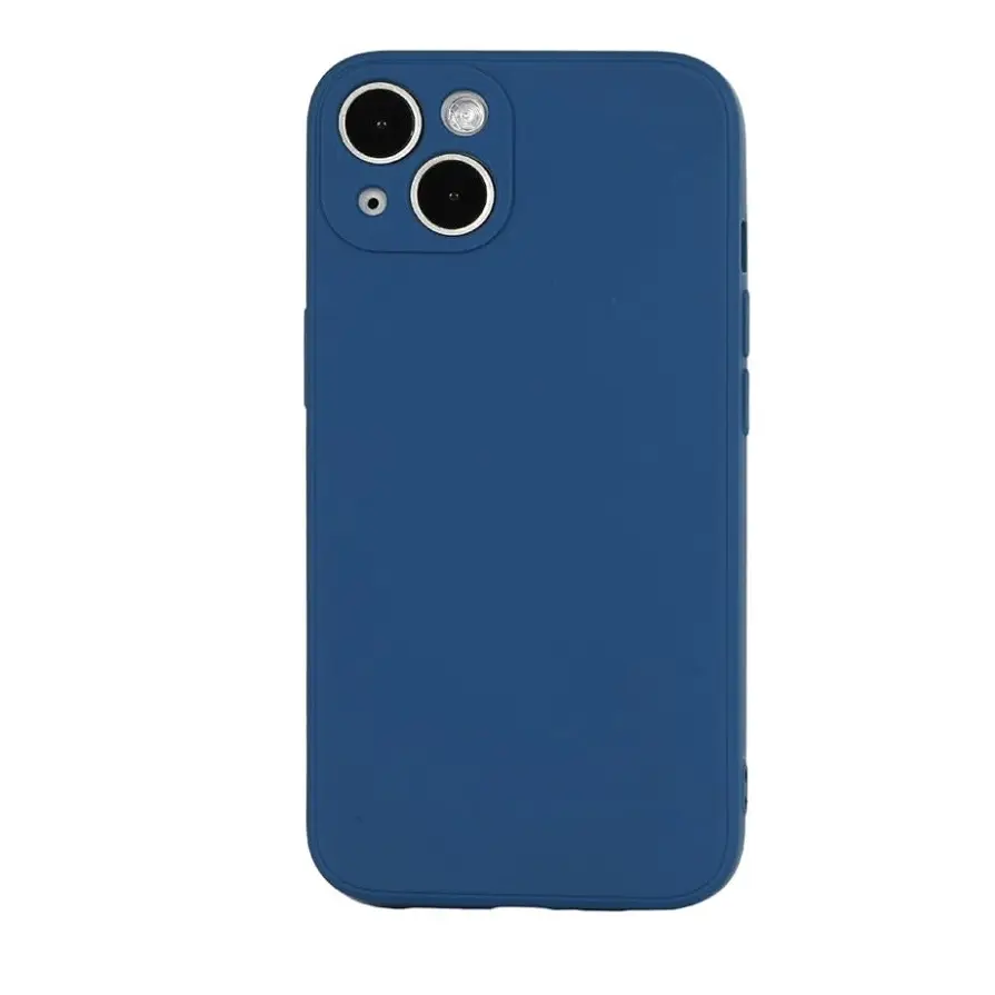 Funda de TPU Flexible con diseño antideslizante ,  suave al tacto para Iphone 15 Plus  - Color Azul — imagen 1