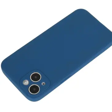 Funda de TPU Flexible con diseño antideslizante ,  suave al tacto para Iphone 15 Plus  - Color Azul — imagen 4