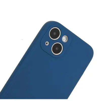 Funda de TPU Flexible con diseño antideslizante ,  suave al tacto para Iphone 15 Plus  - Color Azul — imagen 5