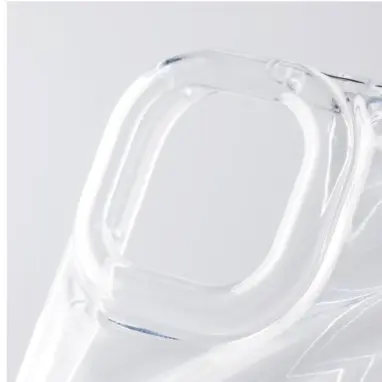 Funda de TPU Transparente diseño de patrón de ondas de agua, a prueba de golpes para Iphone 15 Plus - Color Clear Marca Zkacase — imagen 3