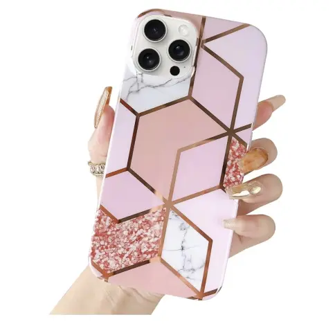 Funda de TPU Flexible para Iphone 15 de diseño Rosa - Marca Jmltech — imagen 1