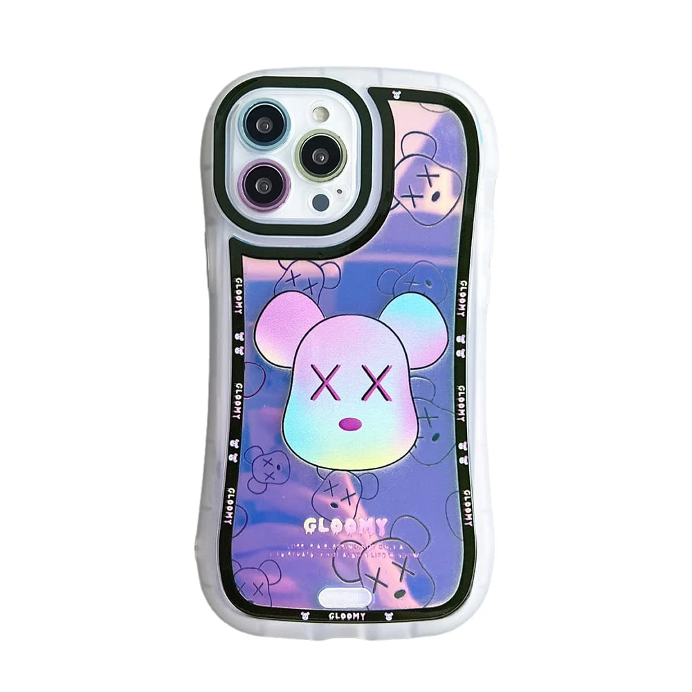 Funda de iPhone 13 Pro con oso láser de dibujos animados funda protectora de silicona a prueba de golpes transparente's foto | La Gran Manzana |  BizneCubano