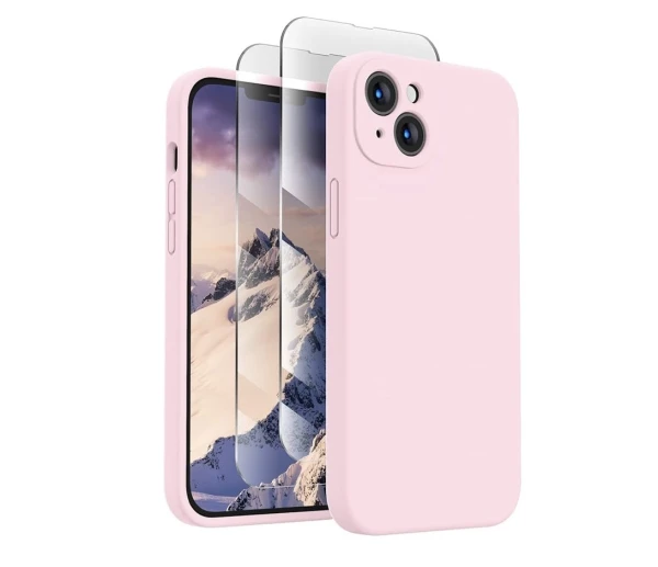 Funda de Silicona para Iphone 15  , microfibra suave , antiarañazos - Color Rosa Palo's foto | La Gran Manzana |  BizneCubano