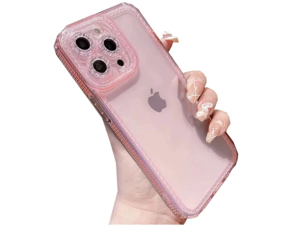 Funda transparente para iPhone 13 Pro Max, bonita funda protectora de silicona TPU suave con purpurina brillante y flexible, delgada, transparente, a prueba de golpes's foto | La Gran Manzana |  BizneCubano