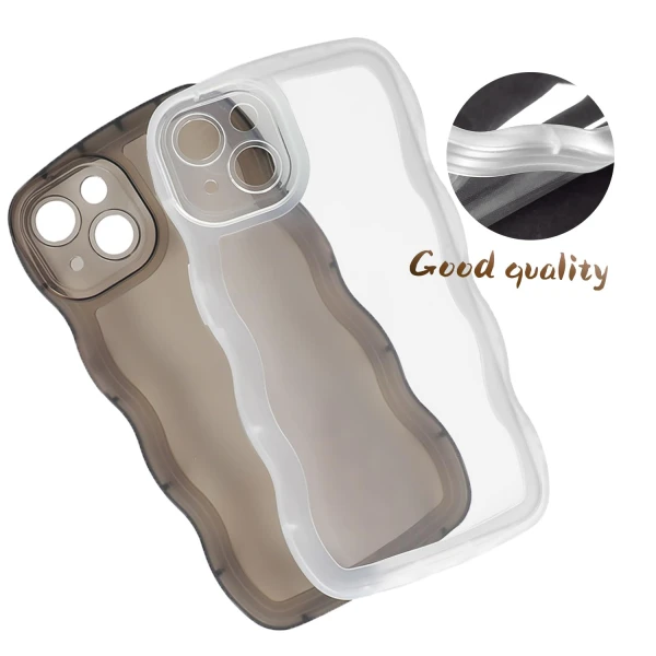 Funda compatible con iPhone 13, ondulado -Color Blanco transparente's foto | La Gran Manzana |  BizneCubano