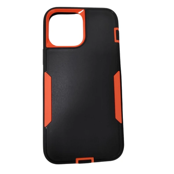 Funda para iPhone 14 Pro a prueba de golpes, carcasa trasera resistente y única - Color Negro y Naranja's foto | La Gran Manzana |  BizneCubano