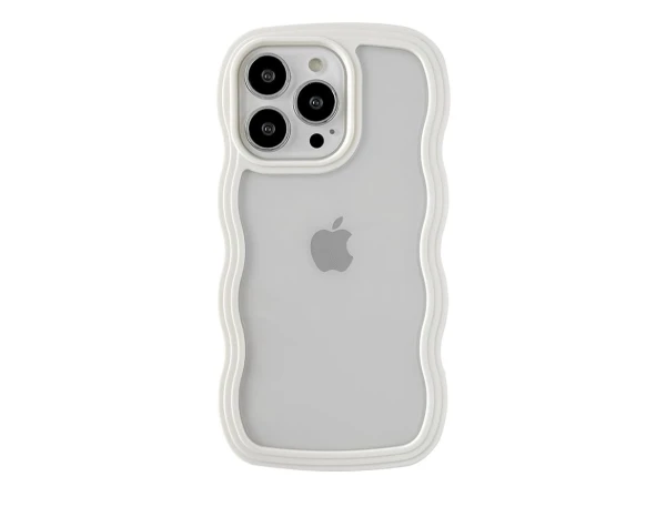 Funda de transparente con bordes de onda para iPhone 14 Pro - Color Blanco's foto | La Gran Manzana |  BizneCubano