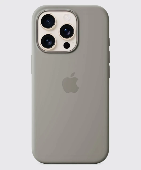 Funda de Silicona para Iphone 16 Pro Max Original Apple - Color Gris Stone's foto | La Gran Manzana |  BizneCubano