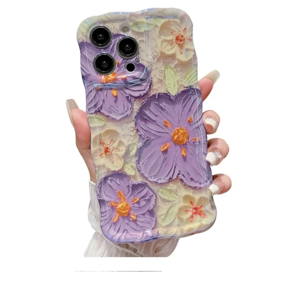 Funda para Iphone 15 Pro Max , diseño de Flores con Borde ondulados - Marca SPOBIT's foto | La Gran Manzana |  BizneCubano
