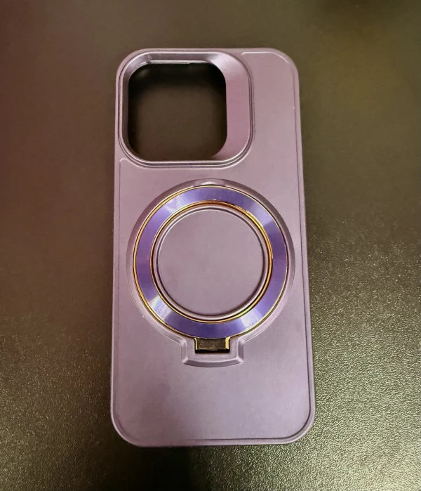 Funda de TPU Flexible con Soporte de Aro para Iphone 15 Pro - Color Malva Vibrante's foto | La Gran Manzana |  BizneCubano