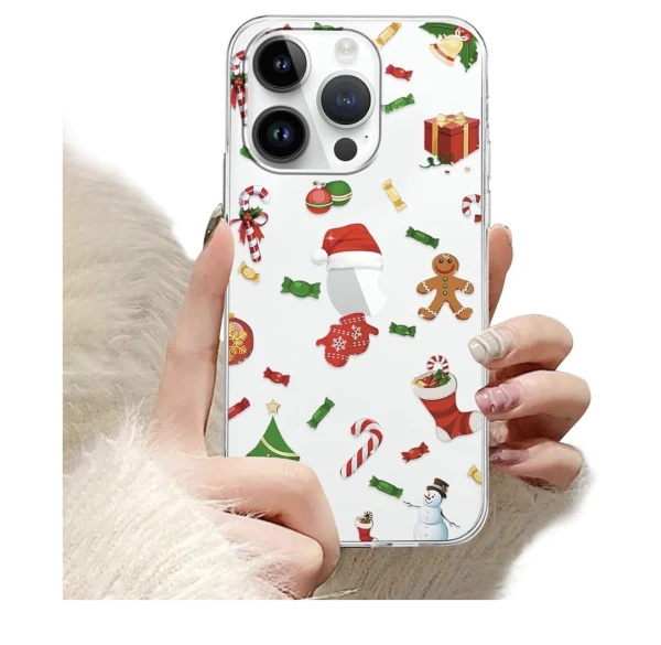 Funda Transparente Diseño Navideño para IPhone 14 Pro Max -Transparente Purpurina's foto | La Gran Manzana |  BizneCubano