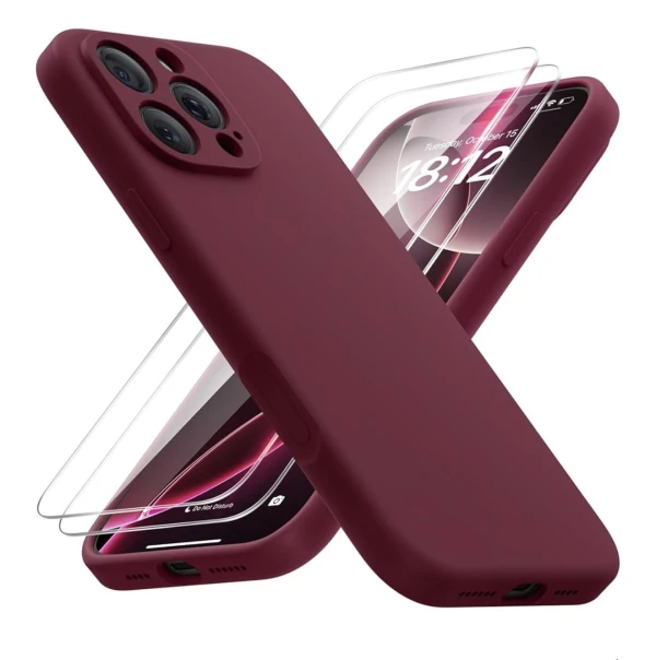 Funda de Silicona para IPhone 14 Pro Max - Color Rojo Vino Marca Firenova's foto | La Gran Manzana |  BizneCubano