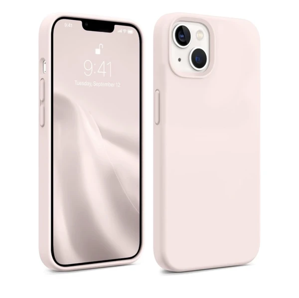 Funda de IPhone 14 Plus protección militar a prueba de golpes, funda de silicona de grado alimenticio con forro de microfibra suave antiarañazos - Color Rosa Tiza's foto | La Gran Manzana |  BizneCubano