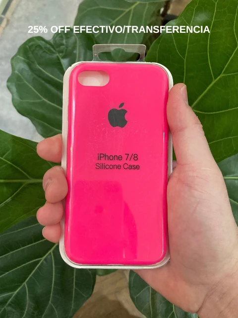 Funda de Silicona para iPhone 8 Original Apple  - Color Rosa Fucsia's foto | La Gran Manzana |  BizneCubano