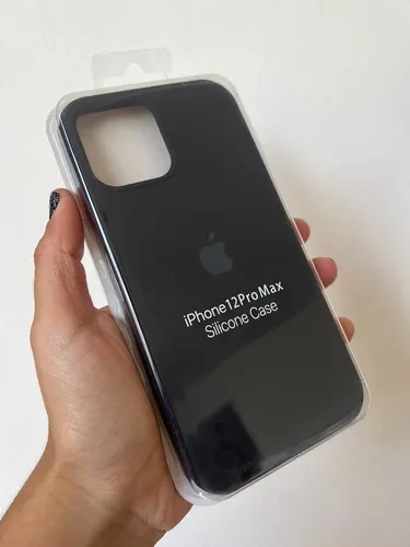 Funda de Silicona para iPhone 12 Pro Max Original Apple  - Color Negro's foto | La Gran Manzana |  BizneCubano
