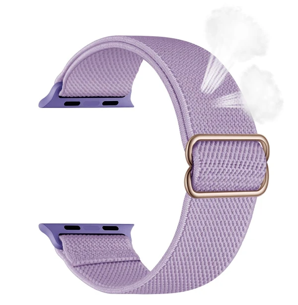Correa elástica con trenzado ajustable para Apple Watch de 44mm - Color Morado's foto | La Gran Manzana |  BizneCubano