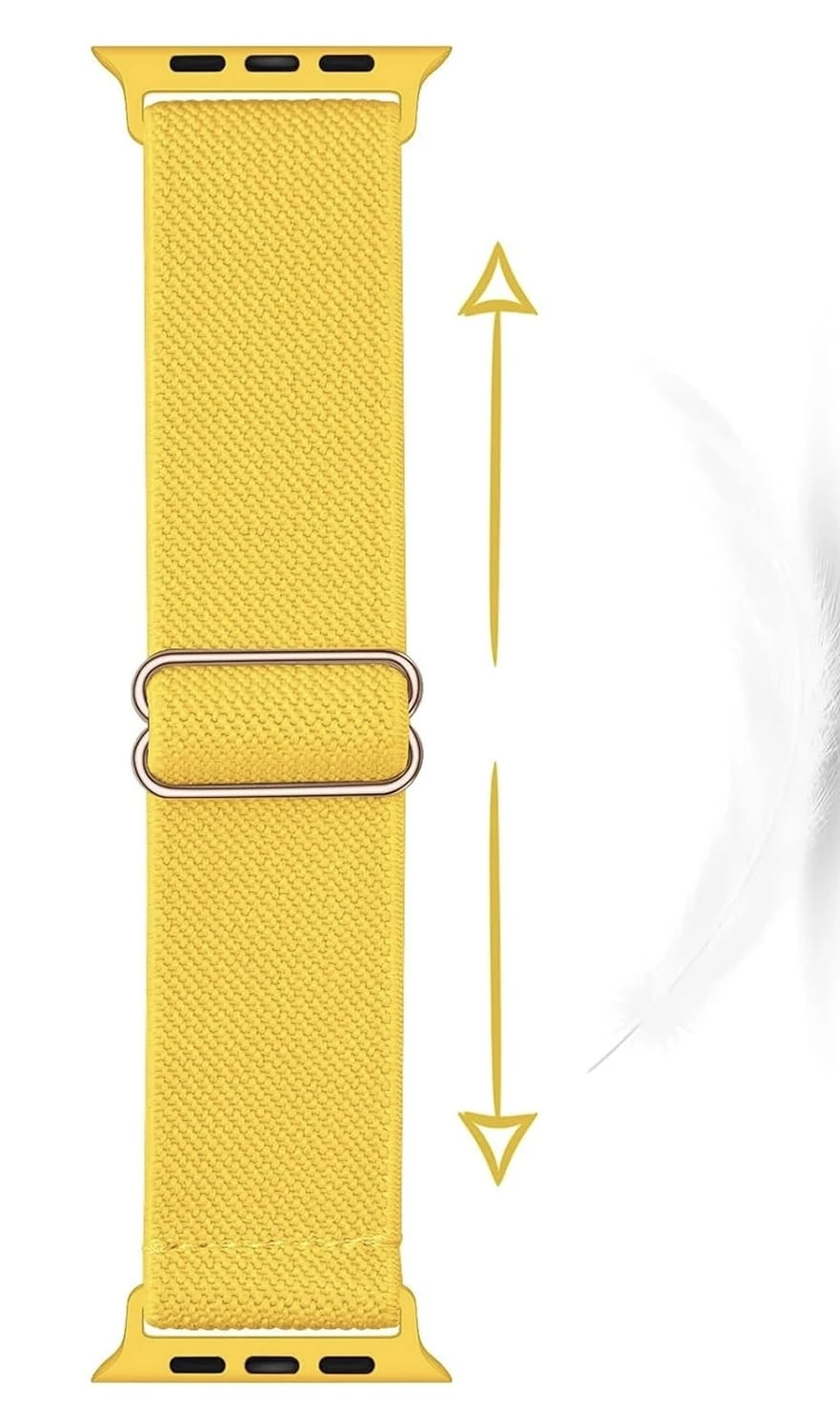 Correa elástica con trenzado ajustable para Apple Watch de 44mm - Color Amarillo's foto | La Gran Manzana |  BizneCubano