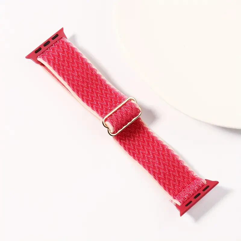 Correa elástica con trenzado ajustable para Apple Watch de 44mm - Color Rojo's foto | La Gran Manzana |  BizneCubano