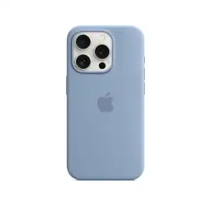 Funda De Silicona para Iphone 16 Pro Original Apple - Color Azul Invierno miniatura 3