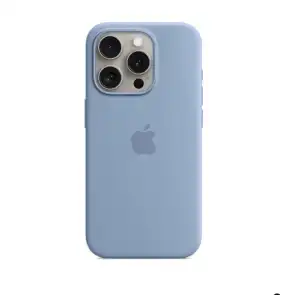 Funda De Silicona para Iphone 16 Pro Original Apple - Color Azul Invierno miniatura 1