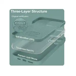 Funda de Silicona para Iphone 16 Pro SUW - Color Verde Pino miniatura 2
