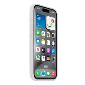 Funda de Silicona para Iphone 16 Original Apple - Color Blanco miniatura 2