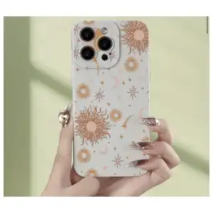 Funda de TPU Flexible con diseño de Sol y Luna para Iphone 15 Pro Max - Color Beige miniatura 2
