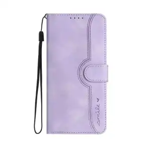 Funda Premium Smile Magnetic Kickstand Tarjetero para Iphone 15 Pro Max - Color Magenta Violeta Claro miniatura 2