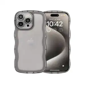 Funda de TPU Fexible para Iphone 15 Pro Max - Color Negro Transparente miniatura 2