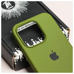 Funda de Silicona para Iphone 15 Pro Original Apple - Color Verde Militar miniatura 2