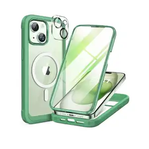 Funda Magnética compatible con MagSafe con protector de pantalla sensible al tacto y antiarañazos con protección de lente de cámara para Iphone 15 Pro miniatura 2