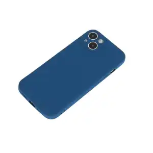 Funda de TPU Flexible con diseño antideslizante ,  suave al tacto para Iphone 15 Plus  - Color Azul miniatura 3