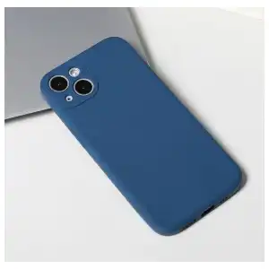 Funda de TPU Flexible con diseño antideslizante ,  suave al tacto para Iphone 15 Plus  - Color Azul miniatura 2