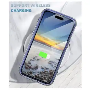 Funda de TPU resistente a Golpes con Protección de pantalla ligera y elegante para Iphone 15 Plus - Color Clear diseño Flores Marca Turquiase miniatura 3