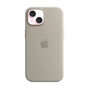 Funda de Silicona para Iphone 15 - Color Arcilla Claro miniatura 1