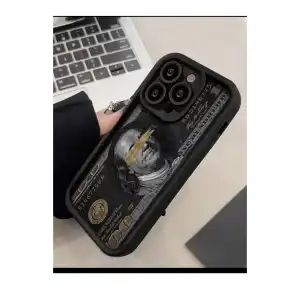 Funda de TPU Flexible para IPhone 14 Pro Max Diseño Bill Dollar - Color Negro miniatura 2