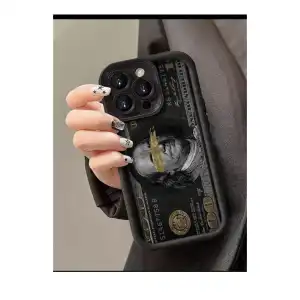 Funda de TPU Flexible para IPhone 14 Pro Max Diseño Bill Dollar - Color Negro miniatura 3